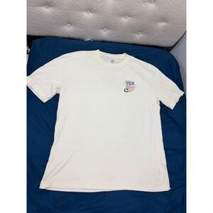 US Soccer National Team Graphic T-Shirt Mens Medium Cream Short Sleeve Tee